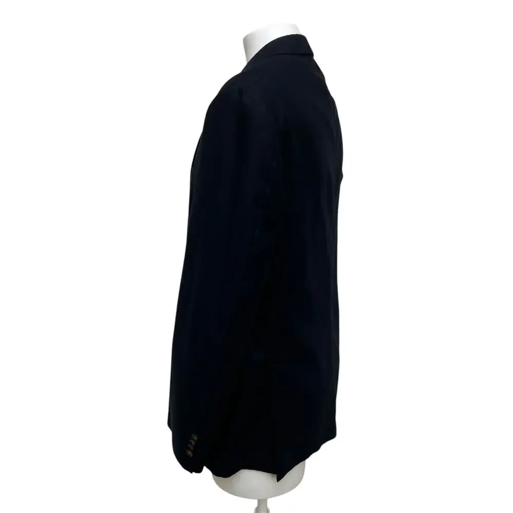 Kroon Sting Wash Blazer Jacket Sport Coat 42R Black 2 Button Single Breasted - Picture 5 of 16